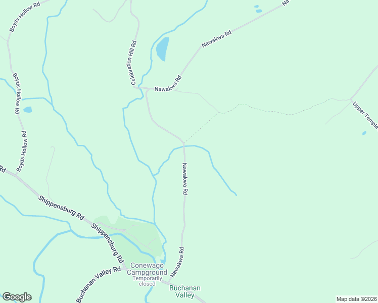 map of restaurants, bars, coffee shops, grocery stores, and more near 299 Nawakwa Road in Biglerville