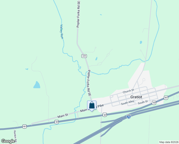 map of restaurants, bars, coffee shops, grocery stores, and more near 9895-9931 Poplar Forks Rd SE in Heath