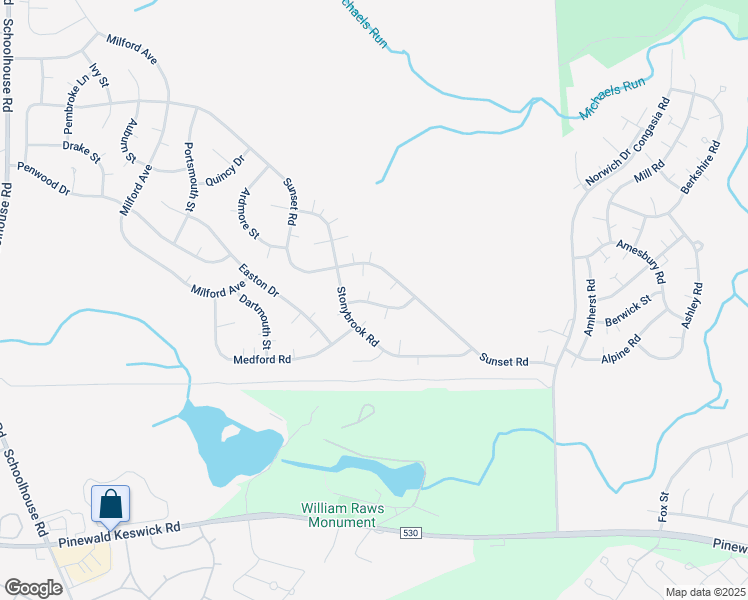 map of restaurants, bars, coffee shops, grocery stores, and more near 5B Graystone Place in Manchester Township