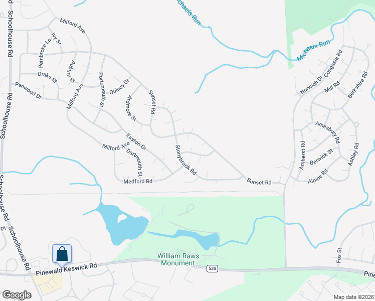 map of restaurants, bars, coffee shops, grocery stores, and more near 29B Stonybrook Road in Manchester Township