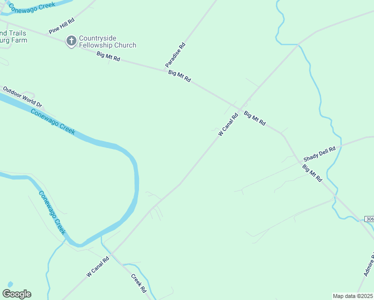map of restaurants, bars, coffee shops, grocery stores, and more near 5203 West Canal Road in Dover