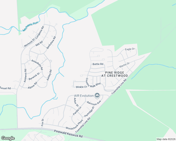 map of restaurants, bars, coffee shops, grocery stores, and more near 23 Country Walk Boulevard in Manchester Township