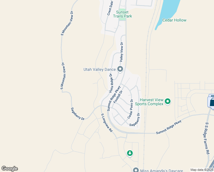 map of restaurants, bars, coffee shops, grocery stores, and more near 1263 Crest Dale Lane in Santaquin
