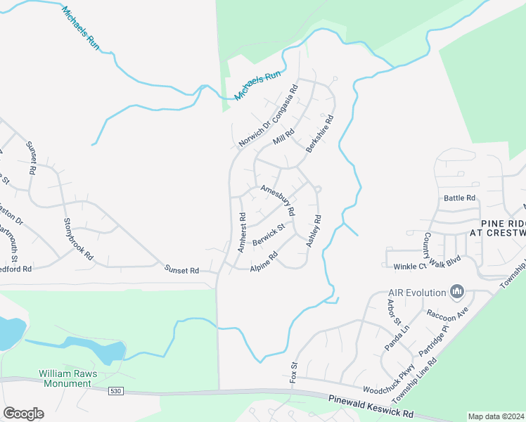 map of restaurants, bars, coffee shops, grocery stores, and more near 9A Ardsley Avenue in Manchester Township