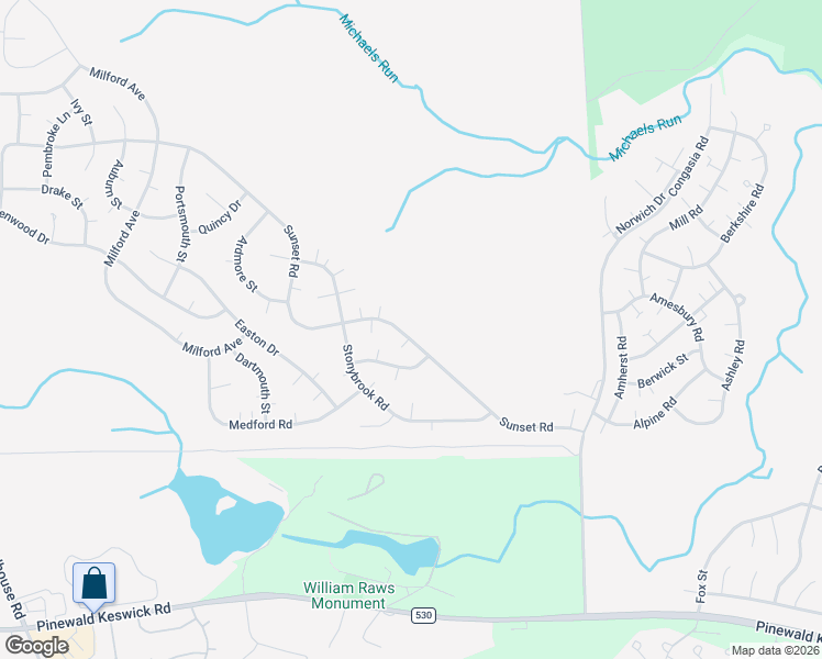 map of restaurants, bars, coffee shops, grocery stores, and more near 109 Sunset Road in Manchester Township