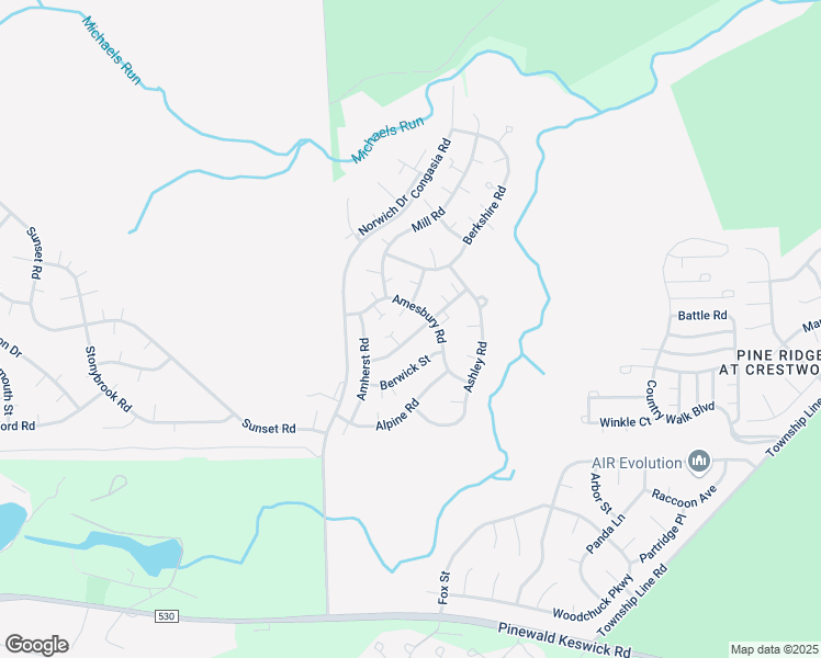map of restaurants, bars, coffee shops, grocery stores, and more near 7B Ardsley Avenue in Manchester Township