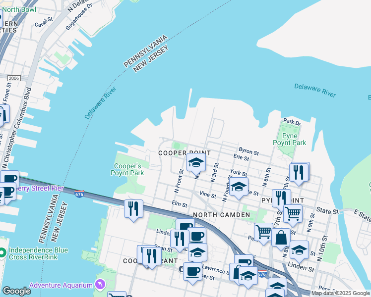 map of restaurants, bars, coffee shops, grocery stores, and more near in Camden