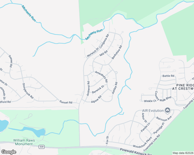 map of restaurants, bars, coffee shops, grocery stores, and more near 7B Ardsley Avenue in Manchester Township