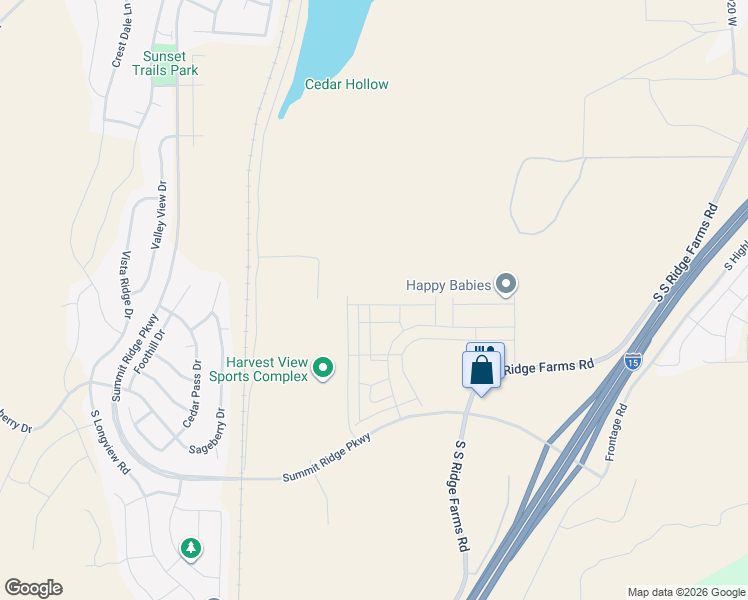 map of restaurants, bars, coffee shops, grocery stores, and more near 1247 Harvest View Drive in Santaquin