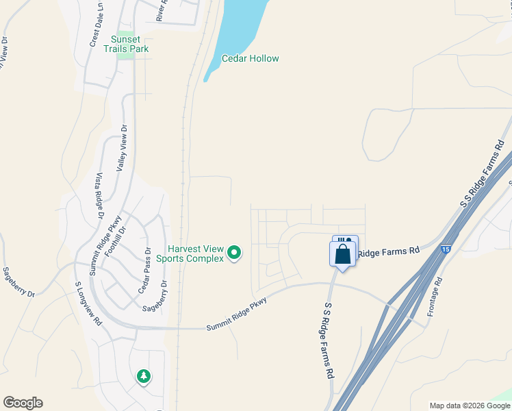 map of restaurants, bars, coffee shops, grocery stores, and more near 1252 West Hidden Spring Drive in Santaquin