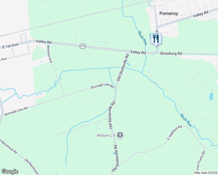 map of restaurants, bars, coffee shops, grocery stores, and more near 68 Boroline Road in Parkesburg