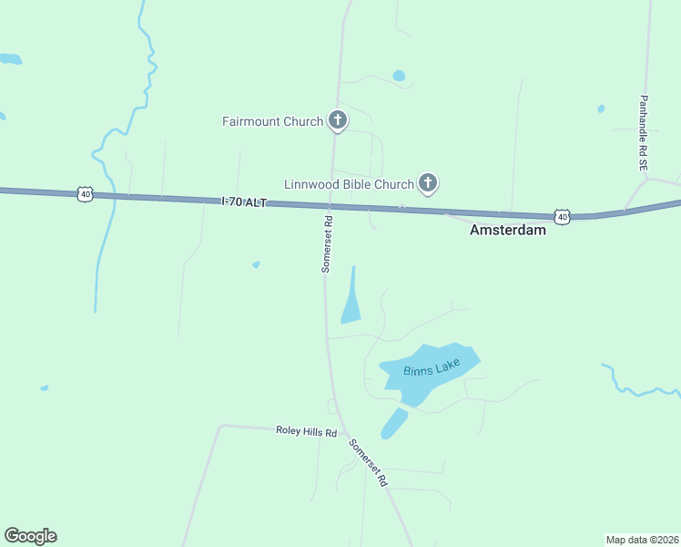 map of restaurants, bars, coffee shops, grocery stores, and more near 8133 Somerset Road in Thornville