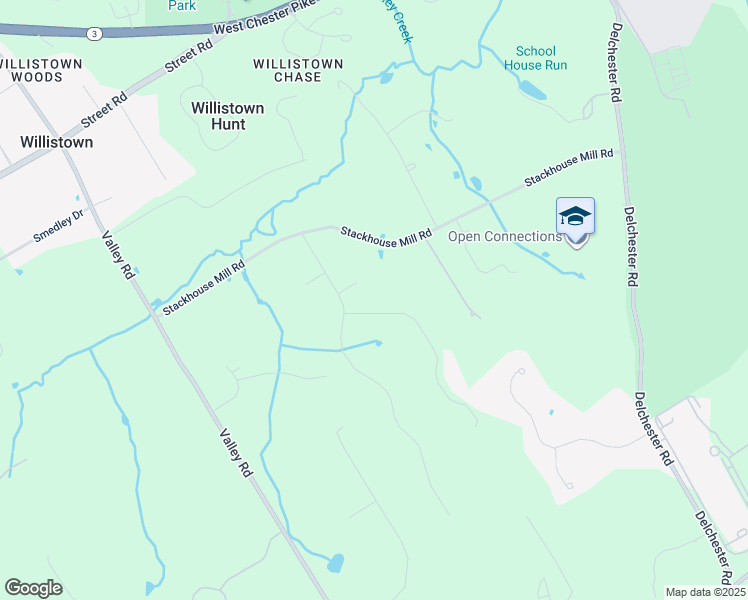 map of restaurants, bars, coffee shops, grocery stores, and more near 1095 Nicole Drive in Newtown Square