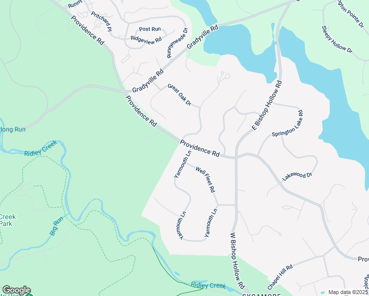 map of restaurants, bars, coffee shops, grocery stores, and more near 1 Yarmouth Lane in Media