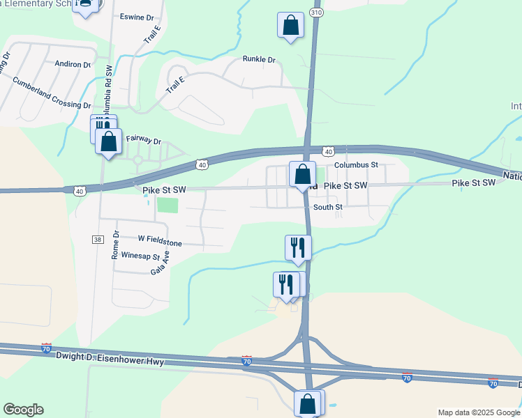 map of restaurants, bars, coffee shops, grocery stores, and more near in Etna