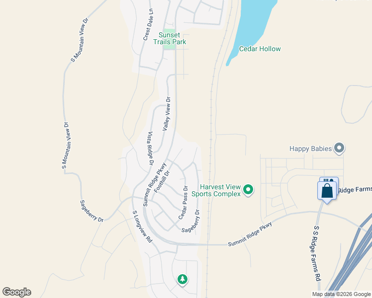 map of restaurants, bars, coffee shops, grocery stores, and more near 1183 Foothill Drive in Santaquin