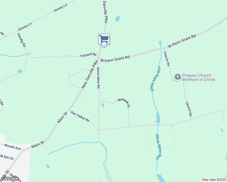 map of restaurants, bars, coffee shops, grocery stores, and more near in Conestoga