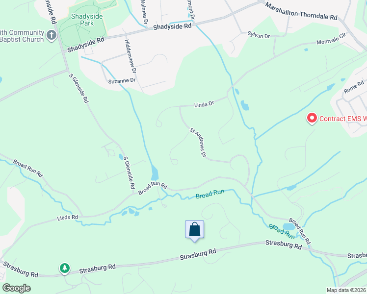 map of restaurants, bars, coffee shops, grocery stores, and more near 1655 Royal Berkshire Circle in West Chester