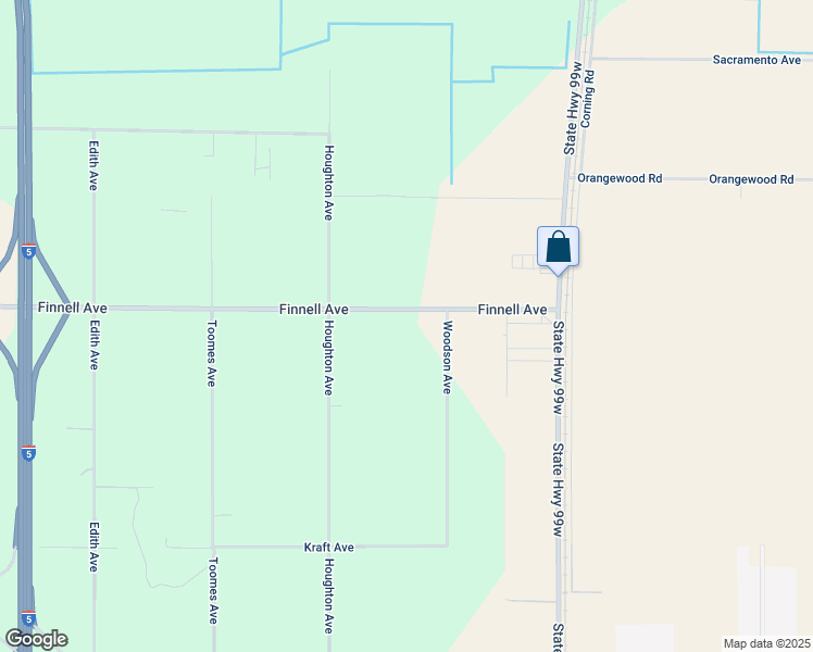 map of restaurants, bars, coffee shops, grocery stores, and more near Finnell Avenue in Corning