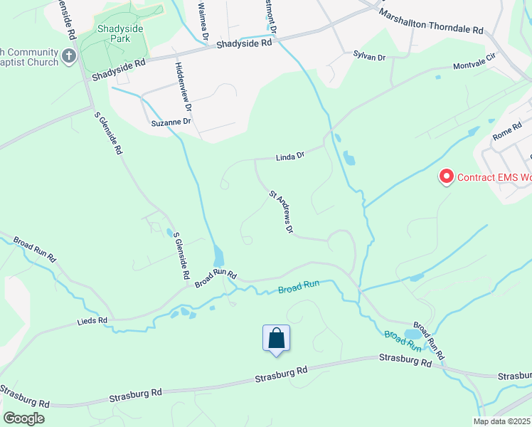 map of restaurants, bars, coffee shops, grocery stores, and more near 1654 Royal Berkshire Circle in West Chester