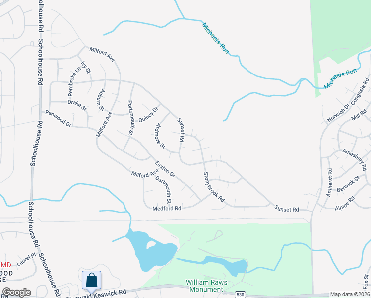 map of restaurants, bars, coffee shops, grocery stores, and more near 60 Sunset Road in Manchester Township