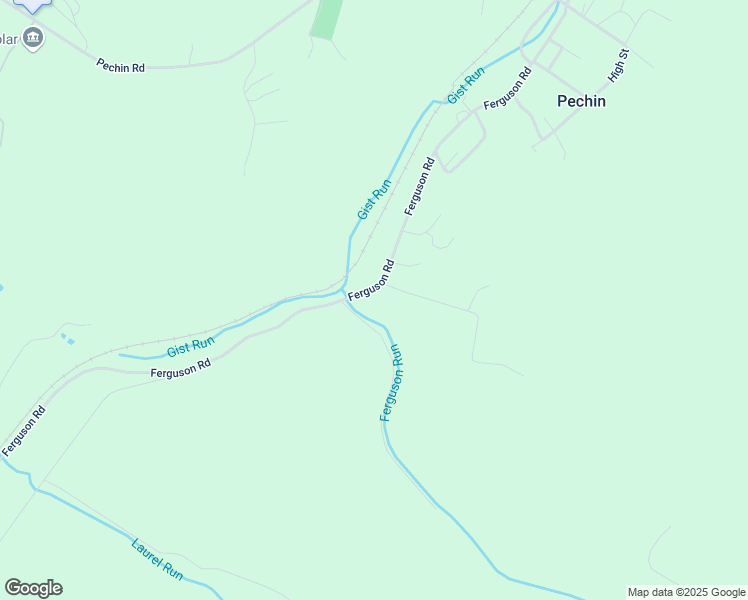 map of restaurants, bars, coffee shops, grocery stores, and more near 326 Ferguson Road in Dunbar