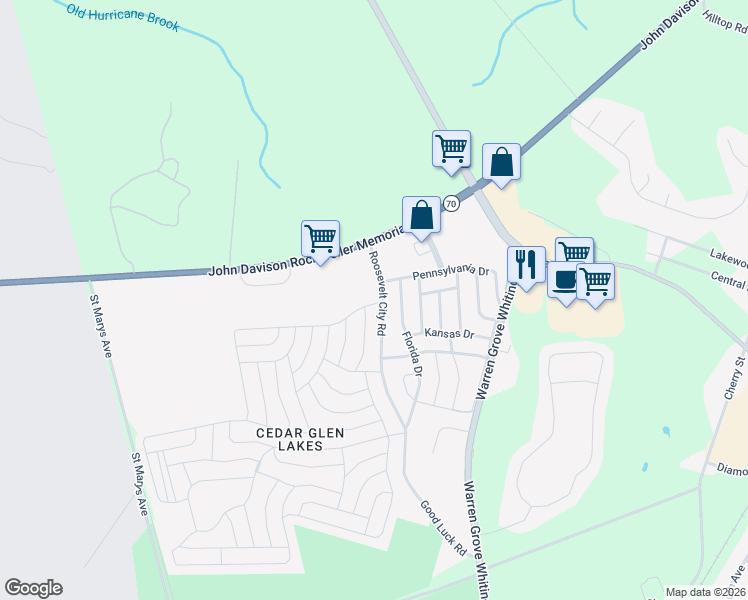 map of restaurants, bars, coffee shops, grocery stores, and more near 51 Michigan Avenue in Manchester Township