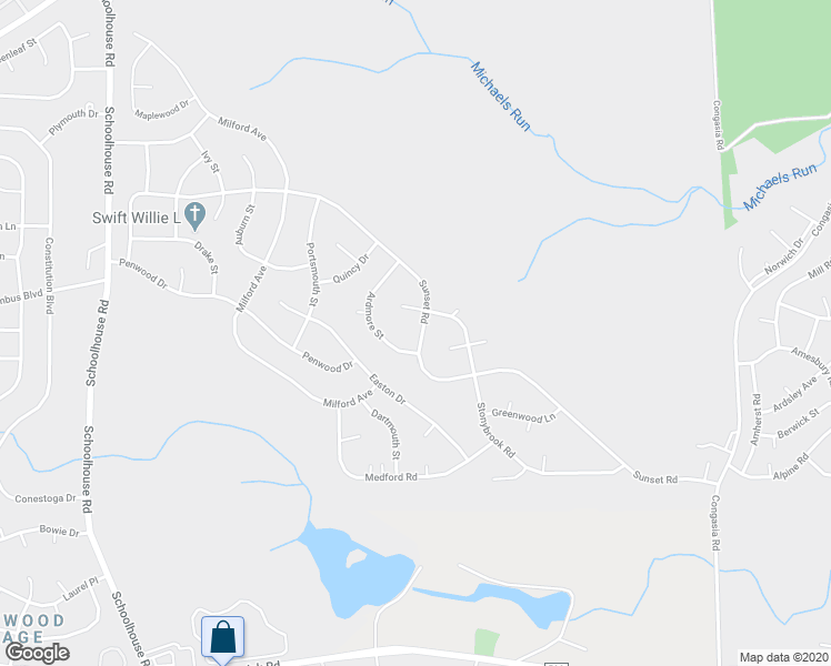 map of restaurants, bars, coffee shops, grocery stores, and more near 60A Sunset Road in Manchester Township