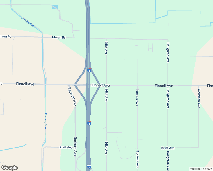 map of restaurants, bars, coffee shops, grocery stores, and more near Finnell Avenue in Corning