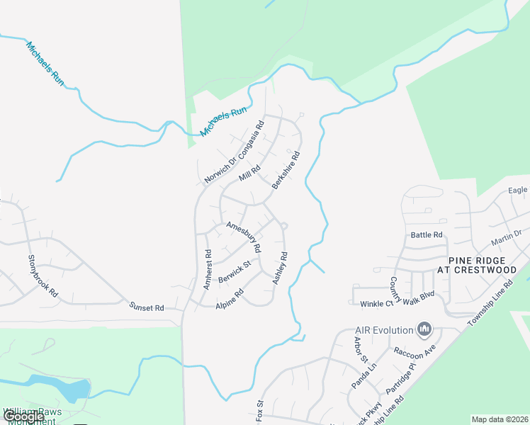 map of restaurants, bars, coffee shops, grocery stores, and more near 4 Ashley Road in Manchester Township
