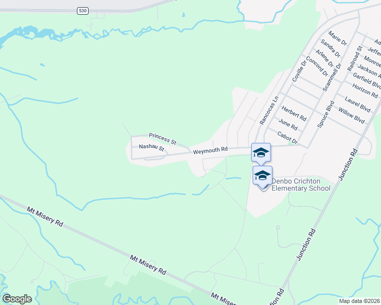 map of restaurants, bars, coffee shops, grocery stores, and more near 3600 Weymouth Road in Pemberton Township