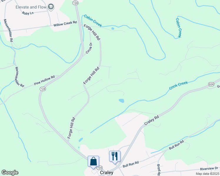 map of restaurants, bars, coffee shops, grocery stores, and more near 44 Surrey Drive in Wrightsville