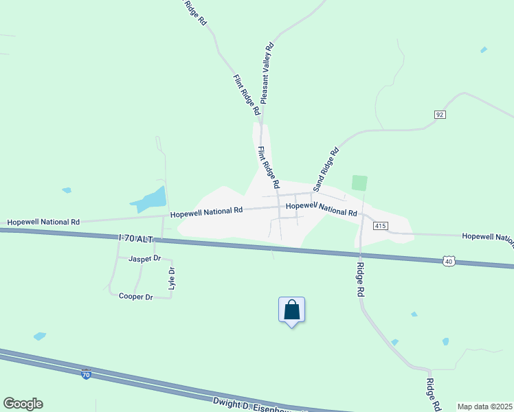 map of restaurants, bars, coffee shops, grocery stores, and more near 8545 Hopewell National Road in Hopewell