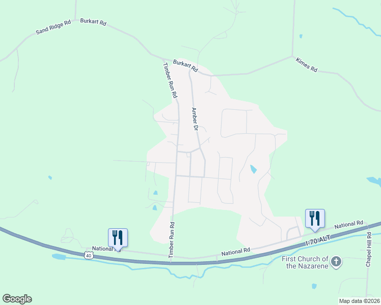 map of restaurants, bars, coffee shops, grocery stores, and more near 511 McConnell Drive in Zanesville