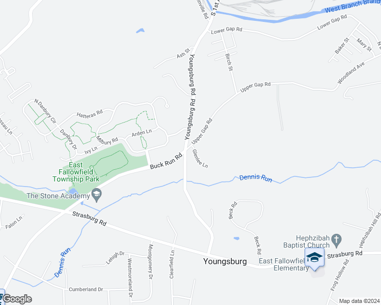 map of restaurants, bars, coffee shops, grocery stores, and more near 10 Glenlee Lane in Coatesville