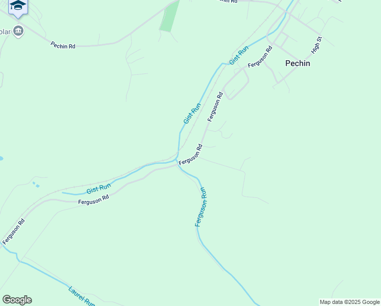 map of restaurants, bars, coffee shops, grocery stores, and more near 326 Ferguson Road in Dunbar