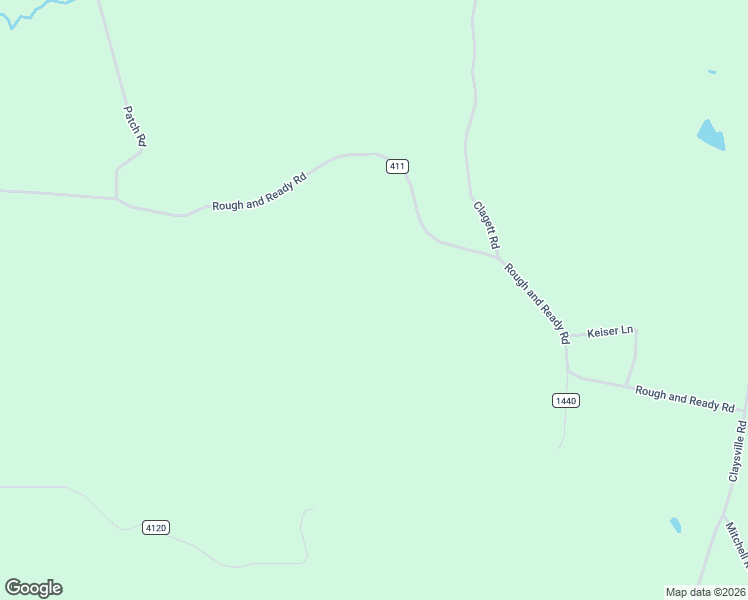 map of restaurants, bars, coffee shops, grocery stores, and more near 3061 Rough and Ready Road in New Concord