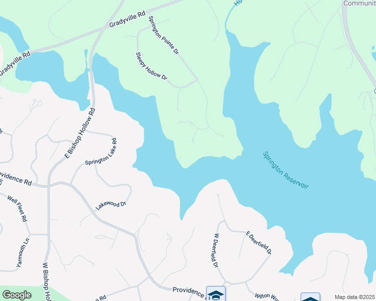 map of restaurants, bars, coffee shops, grocery stores, and more near 5 Lakeshore Drive in Newtown Square