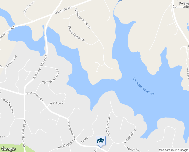 map of restaurants, bars, coffee shops, grocery stores, and more near 5 Lakeshore Drive in Newtown Square