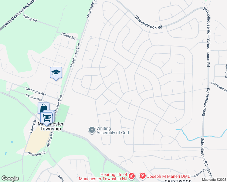 map of restaurants, bars, coffee shops, grocery stores, and more near 78a Franklin Lane in Manchester Township