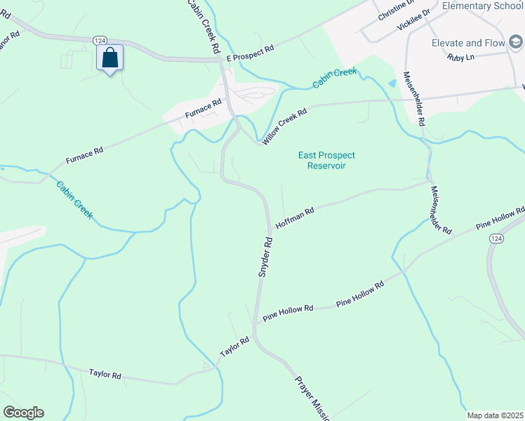 map of restaurants, bars, coffee shops, grocery stores, and more near 1560 Prayer Mission Road in Windsor