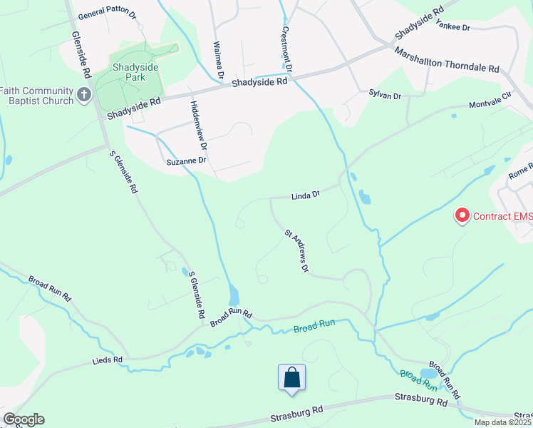map of restaurants, bars, coffee shops, grocery stores, and more near 1156 Saint Andrews Drive in West Chester