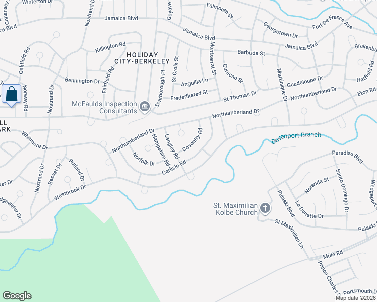 map of restaurants, bars, coffee shops, grocery stores, and more near 11 Coventry Road in Toms River