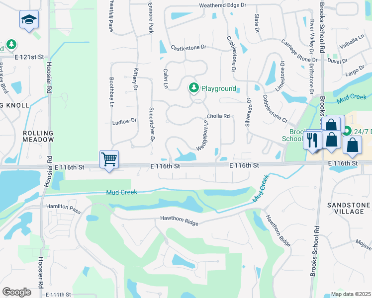 map of restaurants, bars, coffee shops, grocery stores, and more near 11735 Wedgeport Lane in Fishers