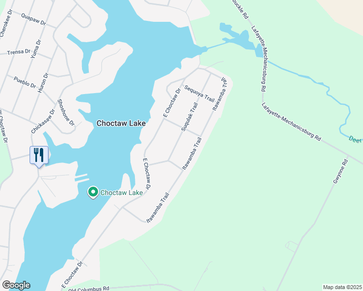 map of restaurants, bars, coffee shops, grocery stores, and more near 1671 Suqulak Trail in London