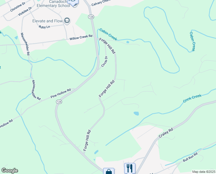 map of restaurants, bars, coffee shops, grocery stores, and more near 230 Forge Hill Road in Wrightsville