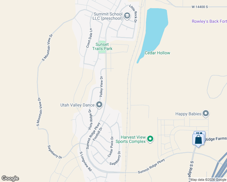 map of restaurants, bars, coffee shops, grocery stores, and more near 1043 S Tanner Road in Santaquin