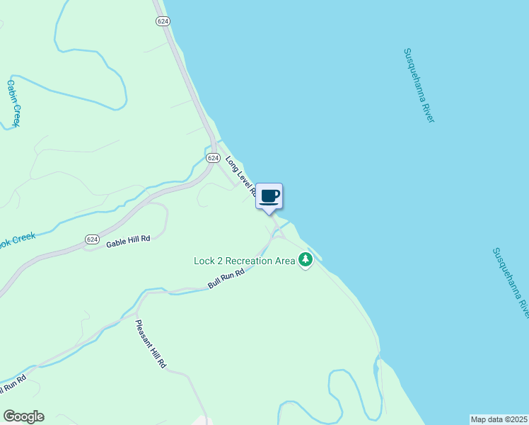 map of restaurants, bars, coffee shops, grocery stores, and more near 2084 Long Level Road in Wrightsville