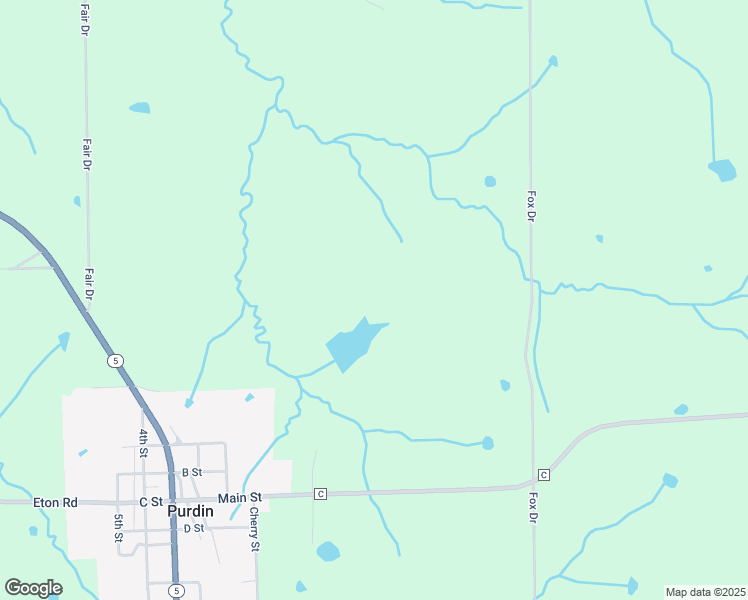 map of restaurants, bars, coffee shops, grocery stores, and more near in Purdin