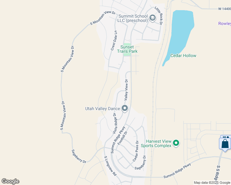 map of restaurants, bars, coffee shops, grocery stores, and more near 1022 Vista Ridge Drive in Santaquin
